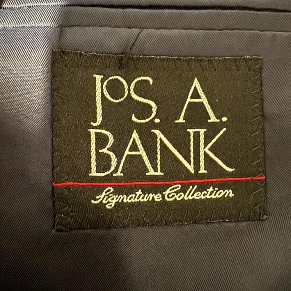Jos. A. Bank Signature Collection Blazer Suit Jacket Size 39R 100% Wool Navy